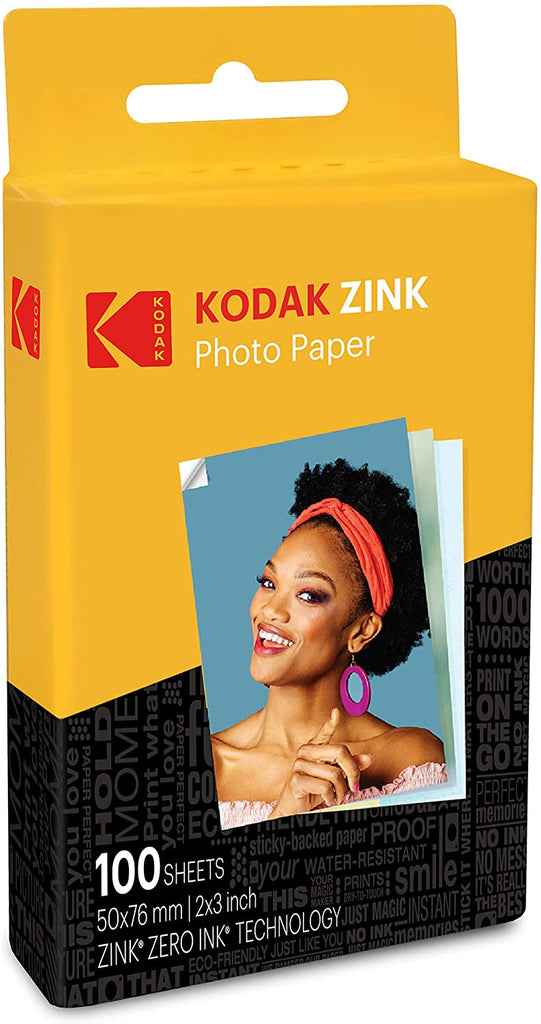 Kodak 2 in. x3 in. Premium Zink Photo Paper (20 Sheets) Compatible with  Smile, Step, and Printomatic RODZ2X320 - The Home Depot