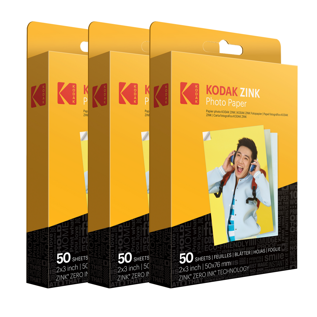  Zink KODAK 2x3 Premium Photo Paper (100 Sheets) Compatible  with KODAK PRINTOMATIC, KODAK Smile and Step Cameras and Printers(Packaging  May Vary) : Electronics