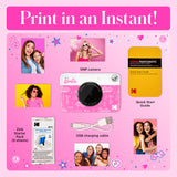 Barbie x Kodak Printomatic Full-Color Instant Print Digital Camera Signature Style