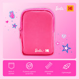 Barbie x Kodak Soft Case with Zipper and Crossbody Shoulder Bag