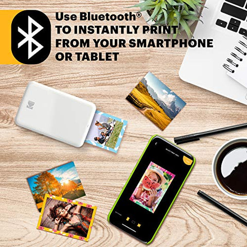 KODAK Smile Instant Digital Bluetooth Printer for iPhone & Android – Edit,  Print & Share 2x3 Zink Photos w/ Smile App (Black/ - Event-Technology Portal