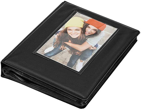 Linen Cover Photo Album with Display Window for 2x3 Pictures