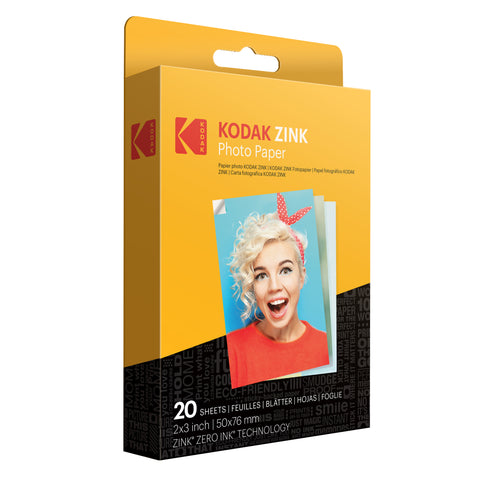 KODAK Step Appareil photo Appareil numérique instantané avec capteur  d'images 10MP, ZINK Zero Ink - Blanc