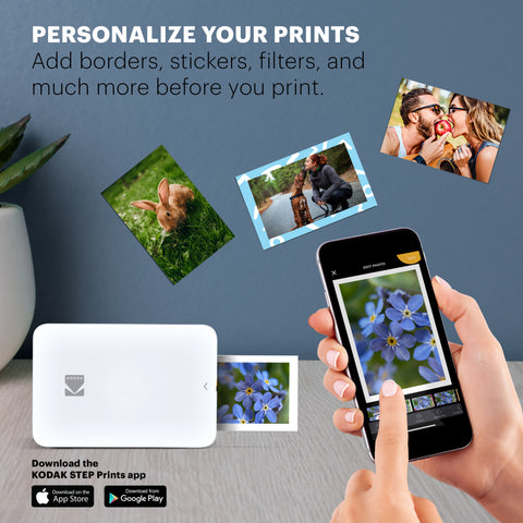 Kodak Step Instant Photo Printer W/ Bluetooth,NFC, iOS & Android Prints  2x3”